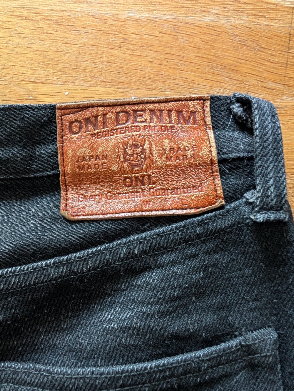 Oni Black Raw Denim